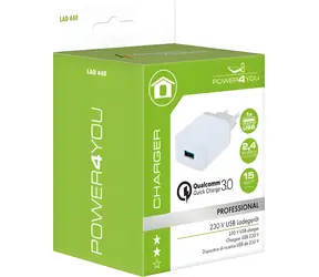 Schwaiger USB-Ladegerät Quick Charge 3.0 weiß / Netzladegerät / 1x USB-A / 15 W