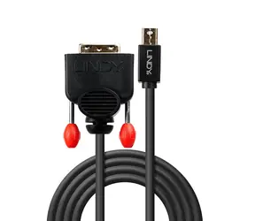 Lindy Mini DisplayPort - DVI-D schwarz / Adapter / 1920×1200 px / 2 m