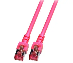 EFB Cat6 S/FTP 20m Magenta / Patchkabel / RJ45-RJ45 / LSZH / 250 MHz