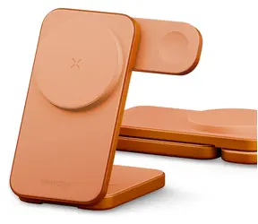 Energea MagTrio 2 orange / Kabelloses Ladegerät / 3-in-1 / Qi2 / faltbar / 32,5 W
