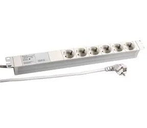 EFB 691689K / Überspannungsschutz / 19" / 6 Steckdosen / 2 m / IP20