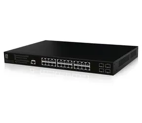 LevelOne GEP-2861 / Switch / 24x Gigabit PoE+ / 4X SFP / 390W PoE / Managed L2 / 19"