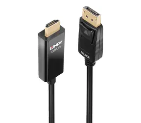 Lindy DisplayPort auf HDMI aktiv / Verbindungskabel / 5 m / HDR / 4K 60 Hz