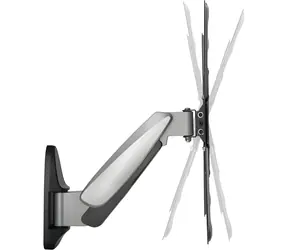 Schwaiger schwarze TV-Wandhalterung / 23" - 55" / VESA 400x400 / max. 30 kg / neigbar, drehbar