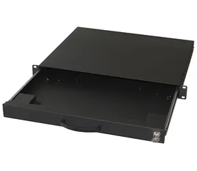 Equip: Schwarz / Tastaturschublade / 19" / 1 HE / Abschließbar / PS/2, USB