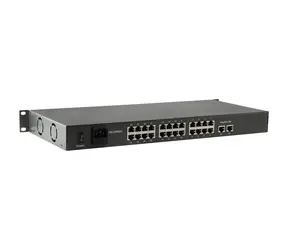 LevelOne FGP-2601 / Switch / unmanaged / 24x FE PoE / 2x GE Uplink / 150W PoE / 19" Metallgehäuse