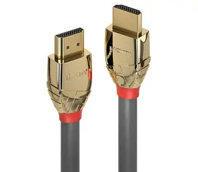 Lindy Gold Line 1m graues HDMI-Kabel / High Speed / 4K / vergoldete Anschlüsse