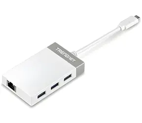 Trendnet TUC-ETGH3 / USB-C-Hub / Gigabit-Ethernet / 3x USB 3.0
