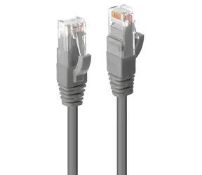 Lindy Patchkabel CAT6 7,5 m grau / Patchkabel / UTP / RJ45-RJ45 / LSZH / 250 MHz