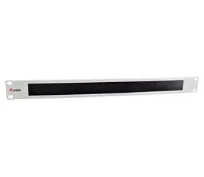 19" Equip mit gebürsteter grauer Oberfläche / Panel / 1 HE / RAL 7035 / Stahl