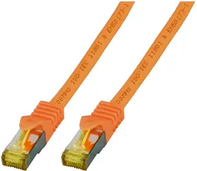 EFB S/FTP CAT6A 5m orange / Patchkabel / RJ45-RJ45 / LSZH