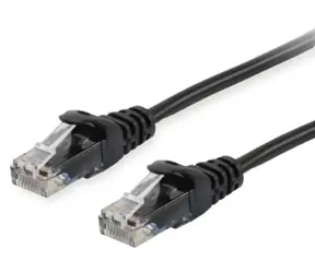 Equip schwarzes UTP-Patchkabel / Kat. 6 / 0,25 m / 10 Gbit/s