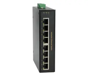 LevelOne Industrie-Switch IP30 12x FE PoE+ / Switch / DIN-Schiene / Metallgehäuse / -40 bis 75 °C / 126 W PoE