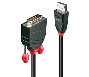 Lindy DisplayPort auf DVI-D Adapter schwarz / DisplayPort - DVI-D / 1 m / vergoldete Kontakte