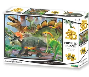 Prime 3D-Puzzle Triceratops / 3D-Effekt / 100 Teile