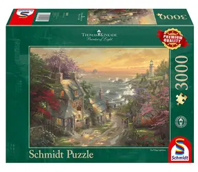 Schmidt Puzzle Dorf Leuchtturm / 3000 Teile