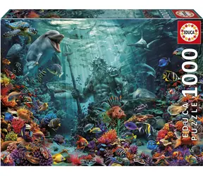 Educa Puzzle Poseidon am Korallenriff / 1000 Teile / ab 14 Jahren