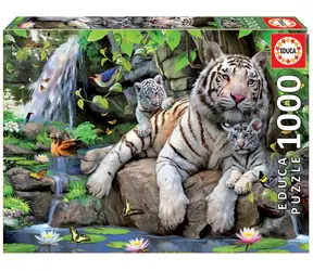 Educa Puzzle Weiße Bengalische Tiger / 1000 Teile