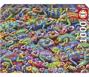 Educa Puzzle Chaos unter Chamäleons / 1000 Teile