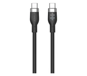 Hyper Charging Kabel Silikon 60W USB-C (M) - USB-C (M) 1,5 m schwarz / Datenkabel / USB-C / 60 W