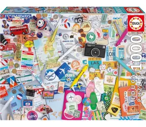 Educa Puzzle Reisecollage / 1000 Teile
