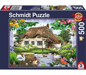Schmidt Puzzle Romantisches Landhaus / 500 Teile / 48,1 x 34,1 cm