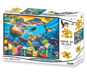 Prime 3D-Puzzle Turtle Beach / 3D-Effekt / 48 Teile / ab 3 Jahren