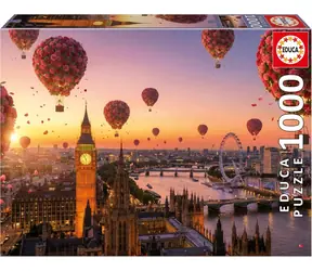 Educa Puzzle Blumen-Heißluftballons / 1000 Teile