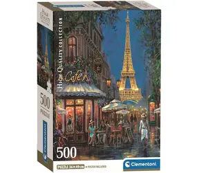 Clementoni Puzzle Paris - Café am Eiffelturm / 500 Teile / ab 18 Jahren