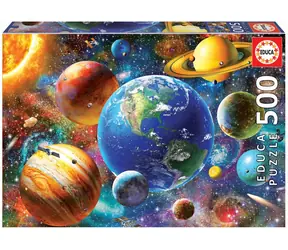 Educa Puzzle Sonnensystem / 500 Teile / 48 x 34 cm