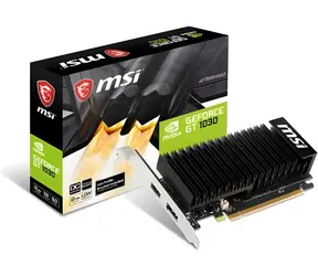 MSI GT 1030 2GHD4 LP OC / Grafikkarte / 2 GB GDDR4 / 64-Bit / DP + HDMI / Passive Kühlung
