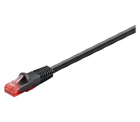 Goobay 55433 schwarzes Patchkabel für den Außenbereich / Cat.6 U/UTP / 15 m