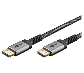 Goobay DisplayPort 3M graues Kabel / DisplayPort - DisplayPort / 2.0/2.1 / 54 Gbit/s
