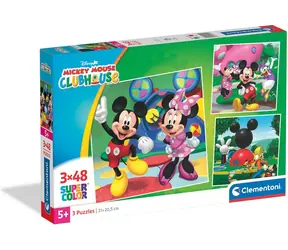Clementoni Puzzle Mickeys Ball / 3 x 48 Teile / ab 5 Jahren