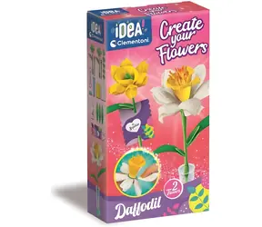 Clementoni IDEA Kreativset Blumenfabrik: Narzisse / 2 Blumen zum Zusammenbauen