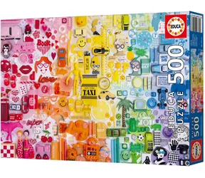 Educa Puzzle Farbcollage / 500 Teile