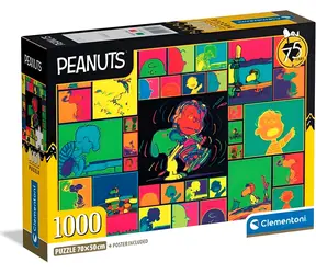 Clementoni Puzzle Peanuts: Farbcollage / 1000 Teile / ab 14 Jahren