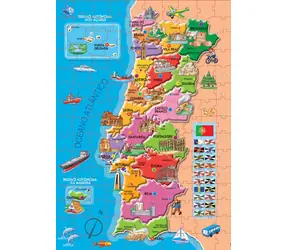 Educa Puzzlekarte von Portugal / 150 Teile / ab 6 Jahren