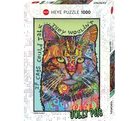 HEYE Puzzle Jolly Pets: Wenn Katzen sprechen könnten / 1000 Teile / 50 x 70 cm
