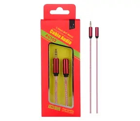 PLUS AU102 rot / Audiokabel / 3,5-mm-Klinkenstecker (Stecker/Buchse) / 1 m