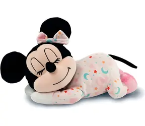 Clementoni Baby Entspannungsplüschtier Minnie / Plüschtier / Farbtherapie und Melodien / Batteriebetrieben (3x AAA)