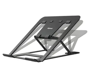 Fellowes Alumia schwarz / Laptopständer / Tragkraft 5 kg / verstellbare Gurte / 5 Jahre Garantie