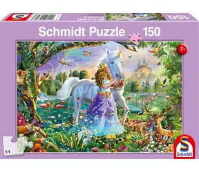 Schmidt Puzzle Prinzessin mit Einhorn / 150 Teile