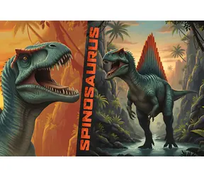 Trefl Puzzle Dino WORLD: Spinosaurus / 100 Teile / 41 x 27,5 cm