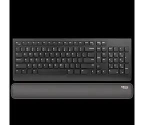 Fellowes Breyta schwarz / Tastatur-Handgelenkauflage / Silikon / 470×60×17,5 mm / 190 g