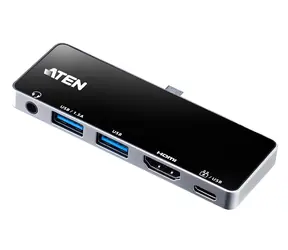 Aten UH3238 / USB-C Dockingstation / HDMI 4K 60 Hz / 2x USB-A 3.2 Gen2 / Aluminiumgehäuse