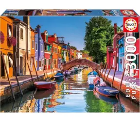 Educa Puzzle Burano, Italien / 3000 Teile / ab 14 Jahren