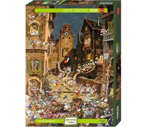 HEYE Puzzle Romantische Stadt: Bei Nacht / 1000 Teile / 50 x 70 cm