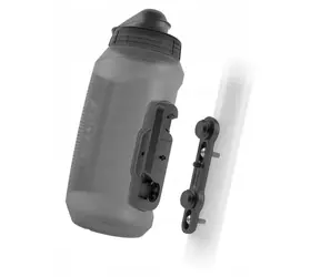 FIDLOCK Twist Bottle 750 Compact, transparent, schwarz / mit Fahrradhalterung / 750 ml