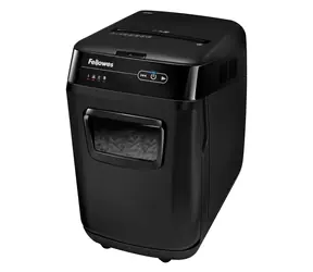 Fellowes AutoMax 200C schwarz / Aktenvernichter / 200 Blatt / Schwenkräder